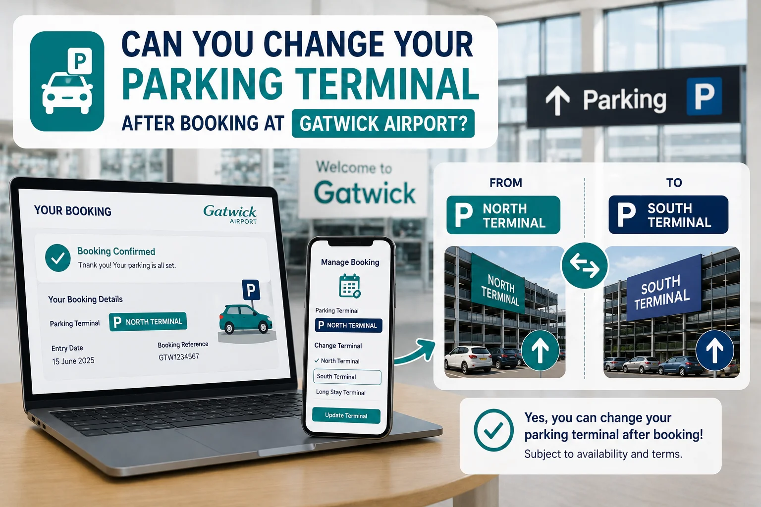 Can You Change Your Parking Terminal After Booking at Gatwick Airport?