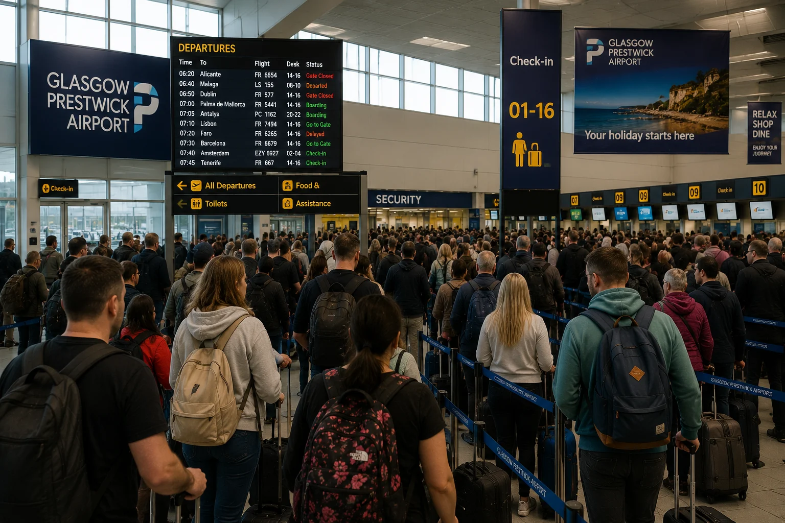 How Busy Is Glasgow Prestwick Airport During Holidays?