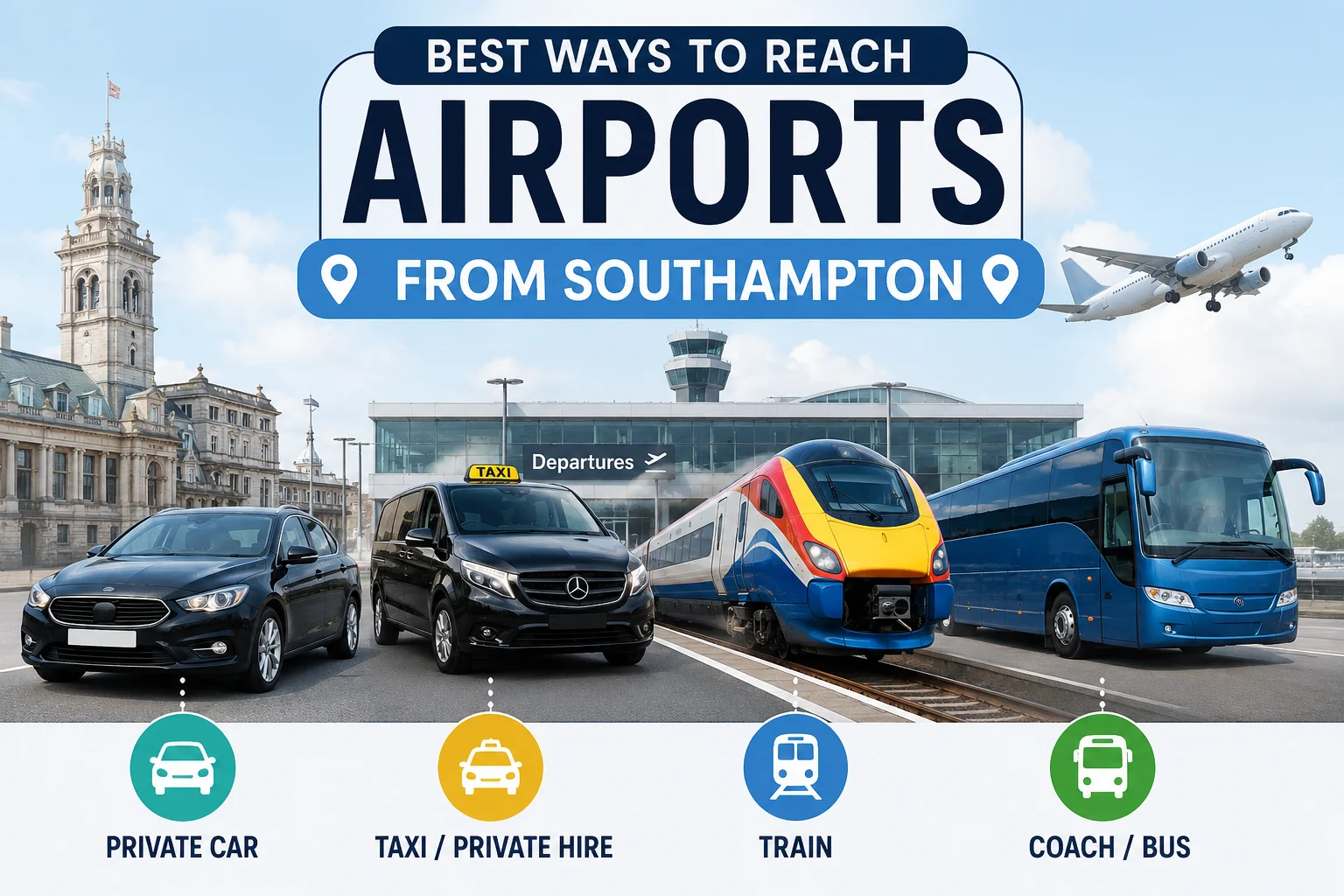 Best Ways to Reach Airports from Southampton